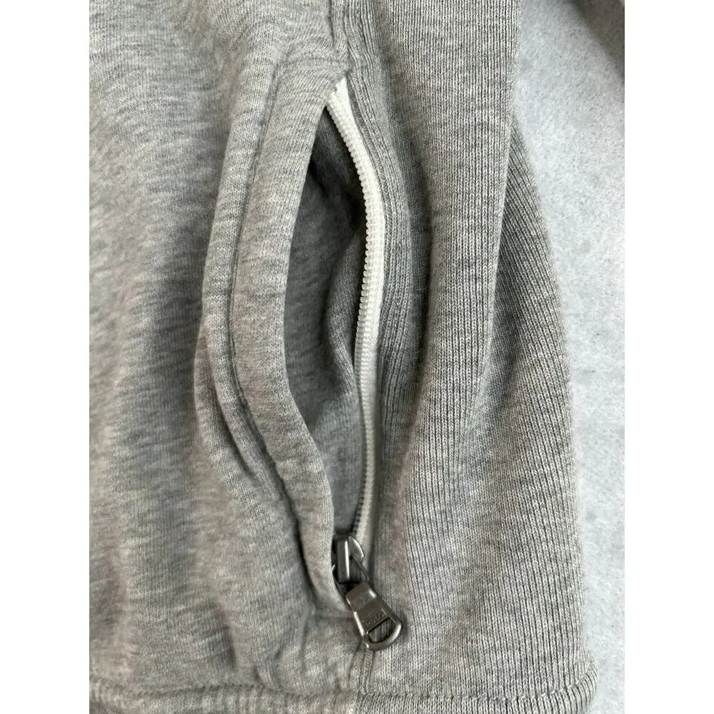 Polo Ralph Lauren Jacket Men's XL Grey Performance Full Zip Track Stripe Pony